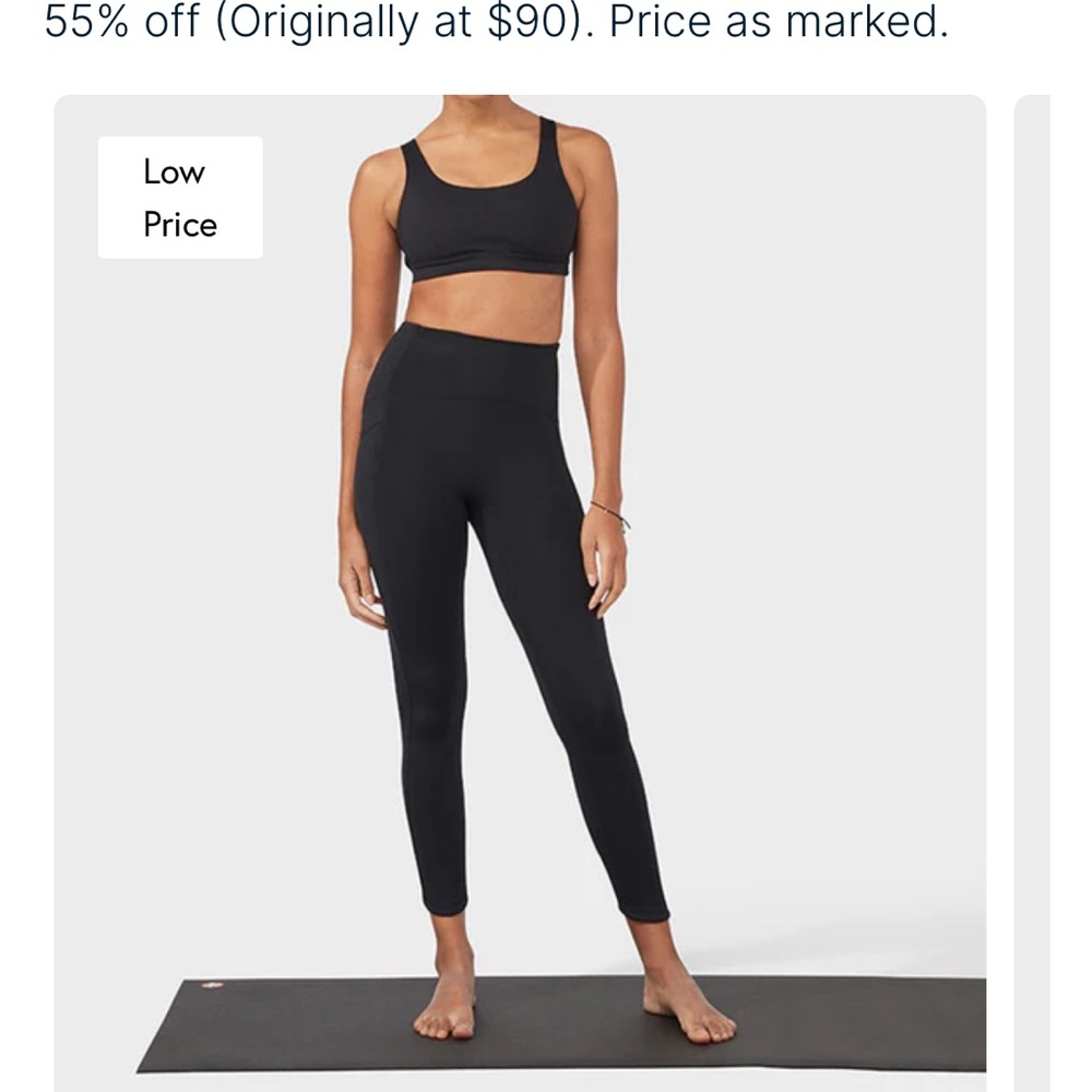 Manduka Black Leggings